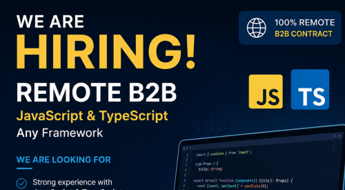 Frontend | Javascript | must have 10y+ exp REMOTE